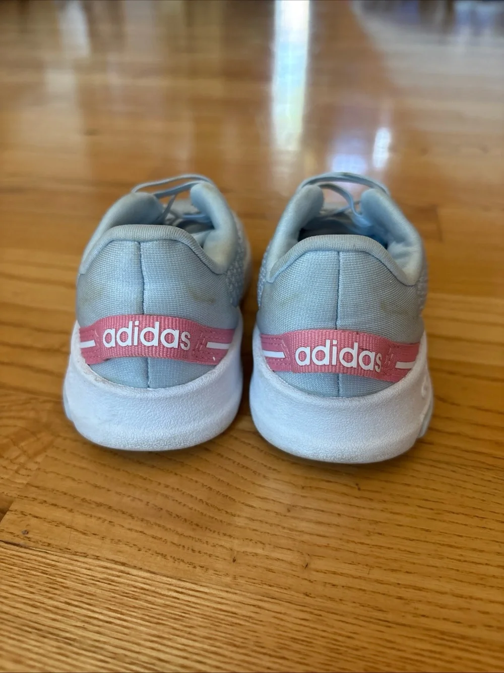 Adidas Racer TR 2.0 Sneakers Slip On Shoes Grey Pink School Toddler Girls 6.5K